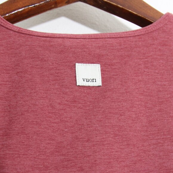 Vuori Elevation Plyo Tank Top Dreamknit Move Desert Rose Heather Pink Size Small - Picture 8 of 12